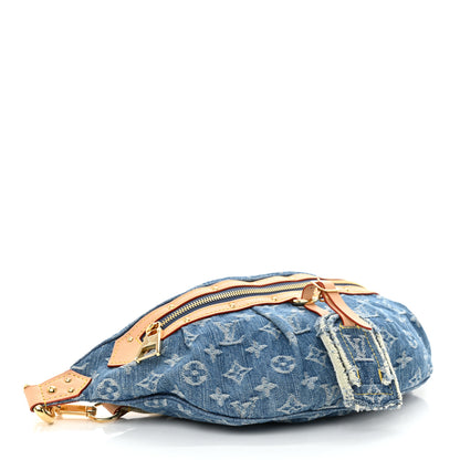 Louis Vuitton Monogram Denim High Rise Bumbag Blue 4 of 9
