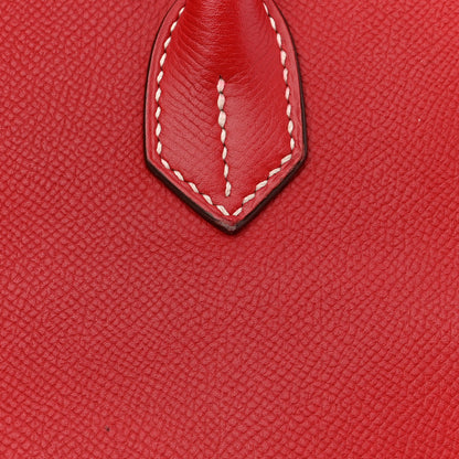 Hermes Epsom Candy Birkin 35 Rouge Casaque Bleu Thalassa 10 of 10