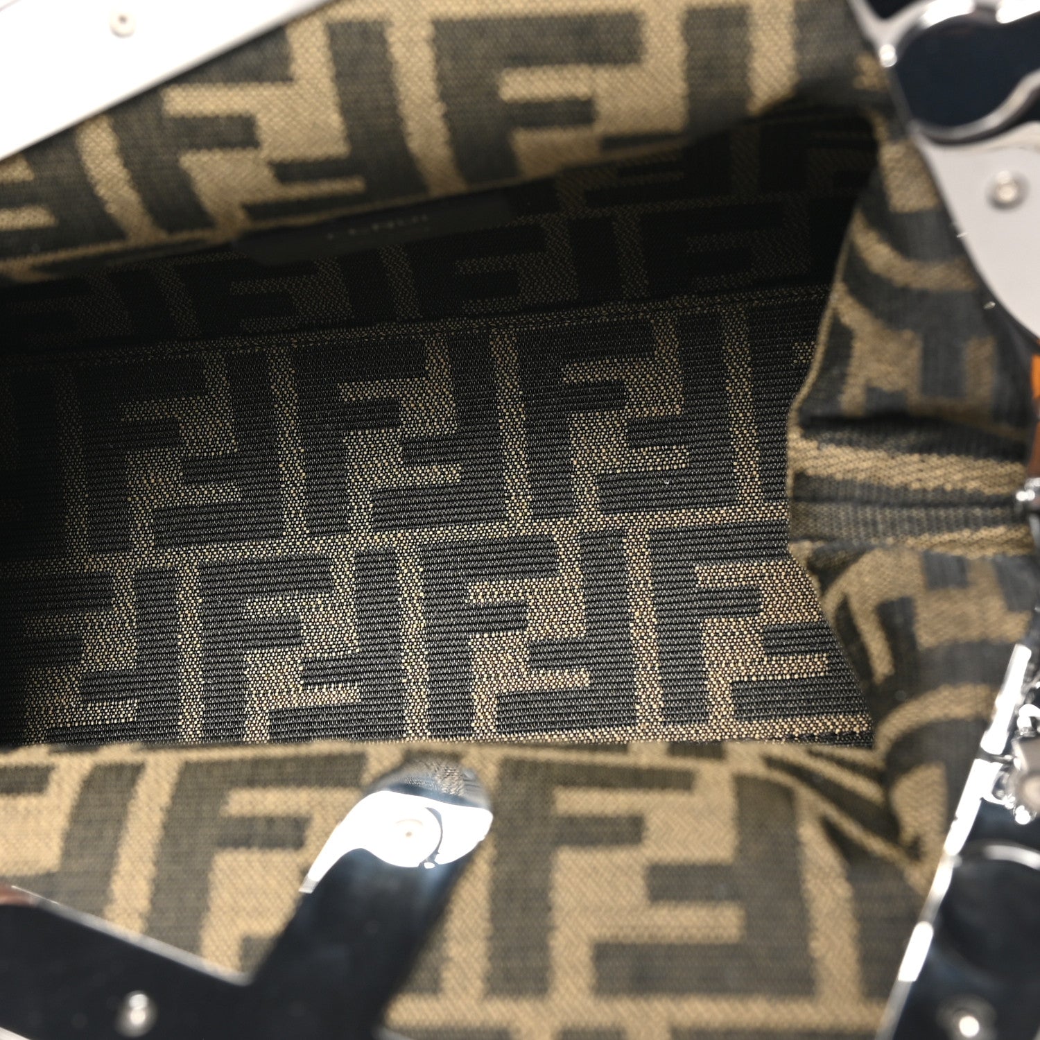 Fendi Nappa Suede Striped Inlay Small Fendi First Multicolor 5 of 10
