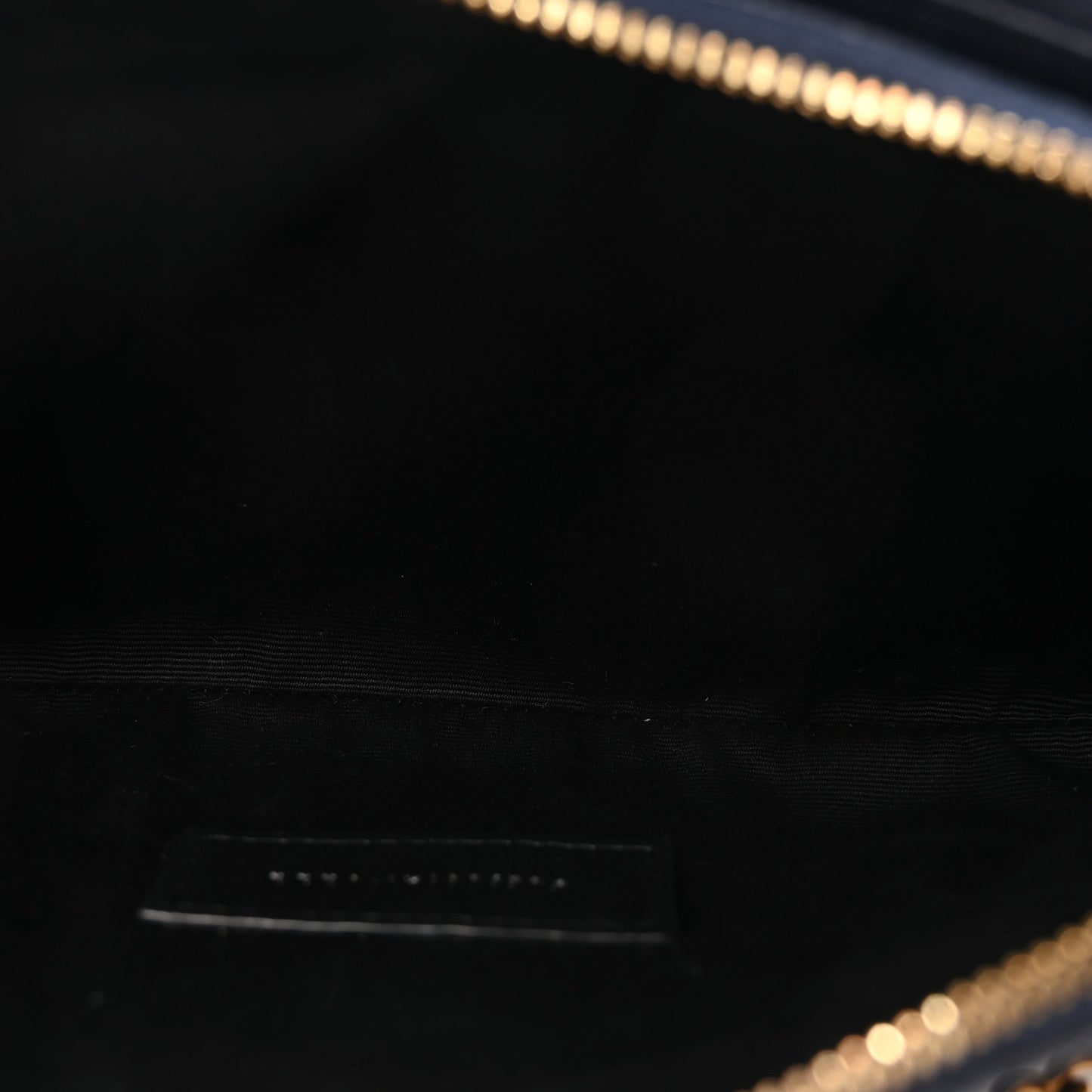 Grained Lambskin Quilted Mini Becky Double Zip Bag Blue Charron