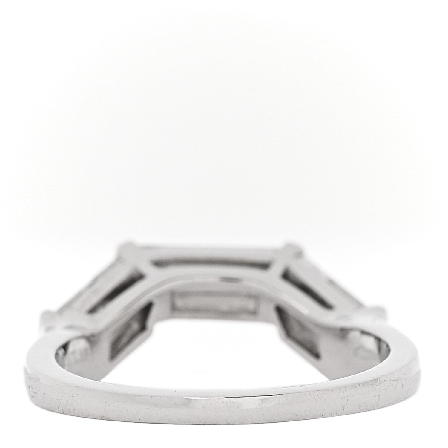 Tiffany Platinum Diamond Three Baguette Ring 50 5.5 3 of 6