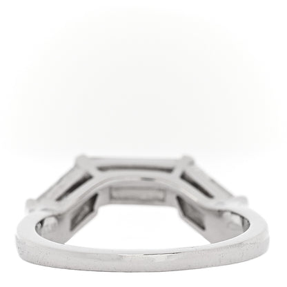 Tiffany Platinum Diamond Three Baguette Ring 50 5.5 3 of 6