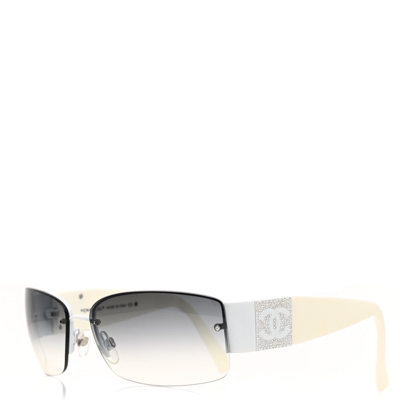 Crystal CC Sunglasses 4117-B White