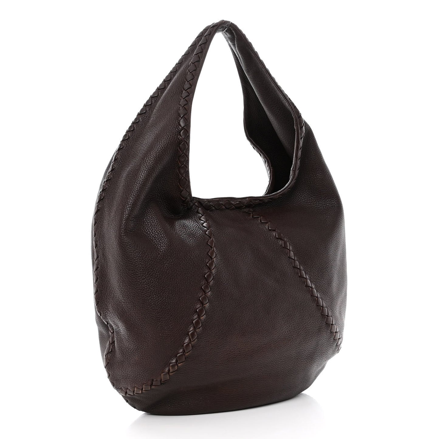 Cervo Deerskin Large Hobo Ebano