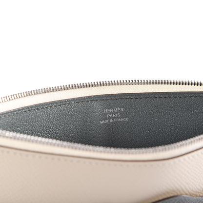 Hermes Togo Epsom Rooroo Pouch Craie Vert Amande Gris Pearl 7 of 10