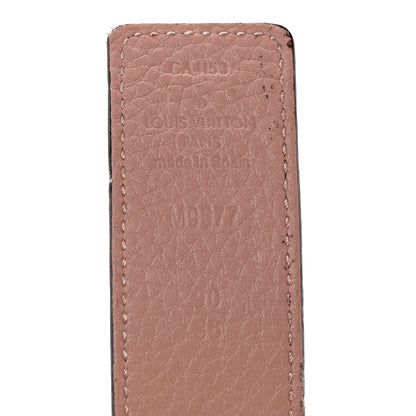 Louis Vuitton Taurillon Calfskin Monogram 30mm LV Initiales Reversible Belt 90 36 Rose Ballerine Ivory 5 of 9