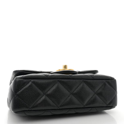 Chanel Caviar Quilted Mini Sweetheart Rectangular Flap Black 4 of 10