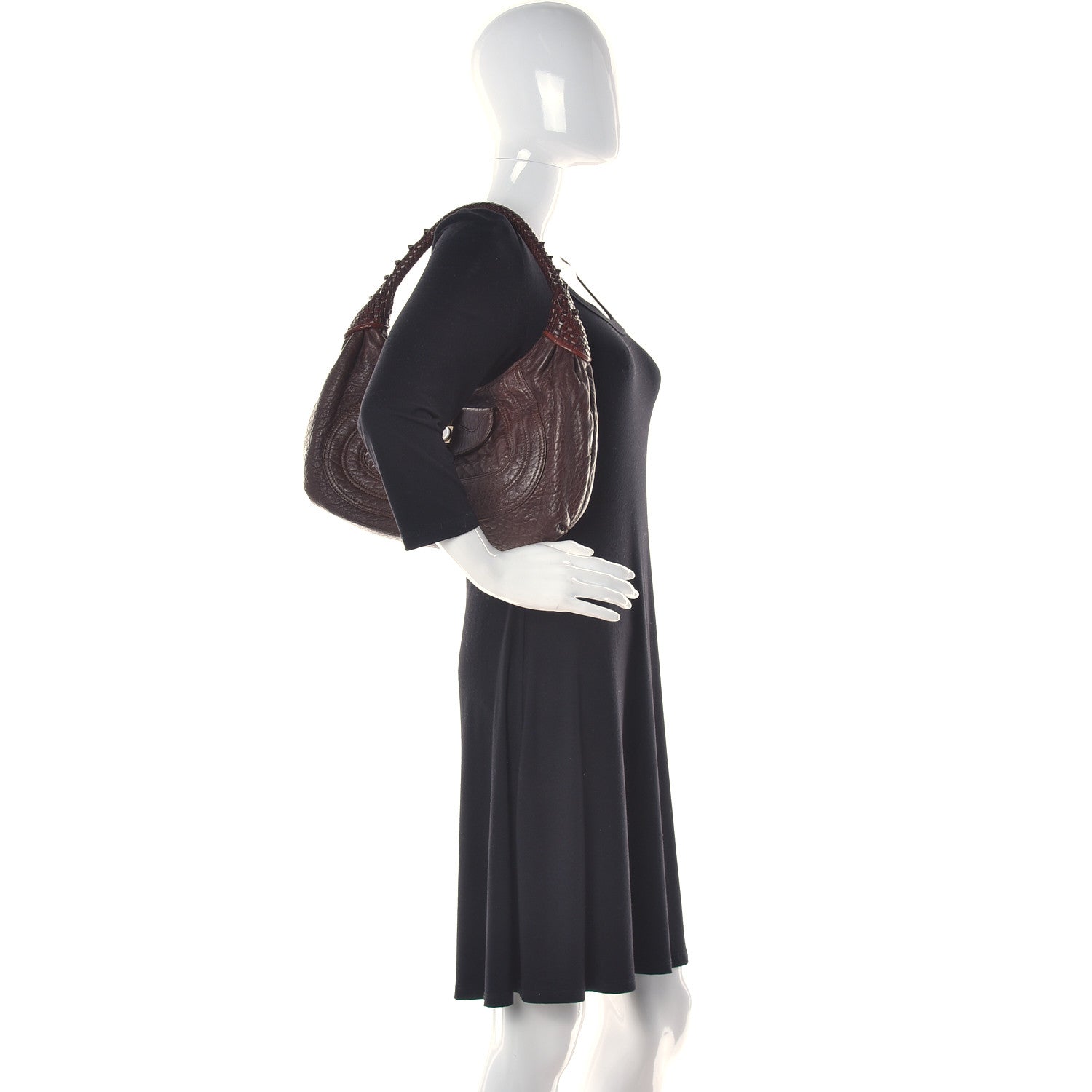 Fendi Nappa Nuvolata Spy Hobo Moro 2 of 15
