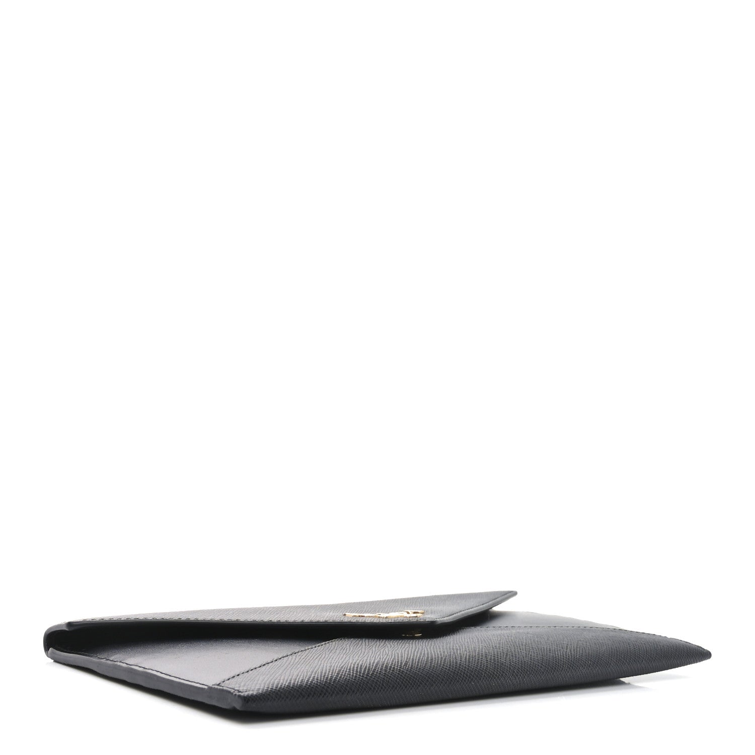 Prada Saffiano City Calfskin Envelope Wallet Black 4 of 7