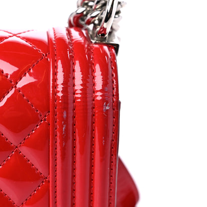 Chanel Patent Calfskin New Medium Plexiglass Boy Flap Red 14 of 15