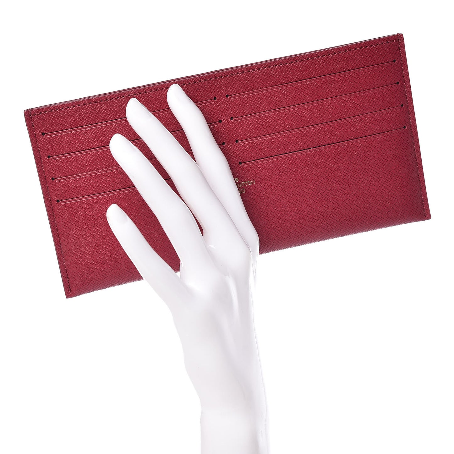 Calfskin Felicie Card Holder Insert Fuchsia