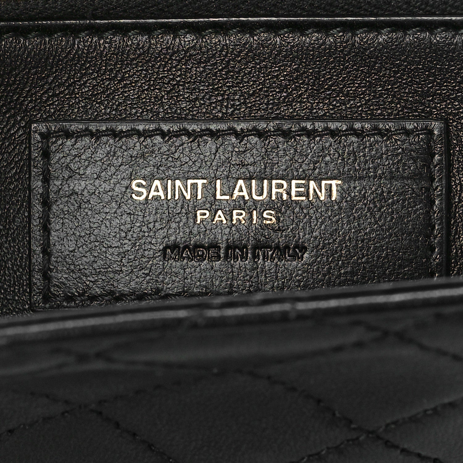 Saint Laurent Lambskin Quilted Mini Gaby Satchel Black 7 of 14