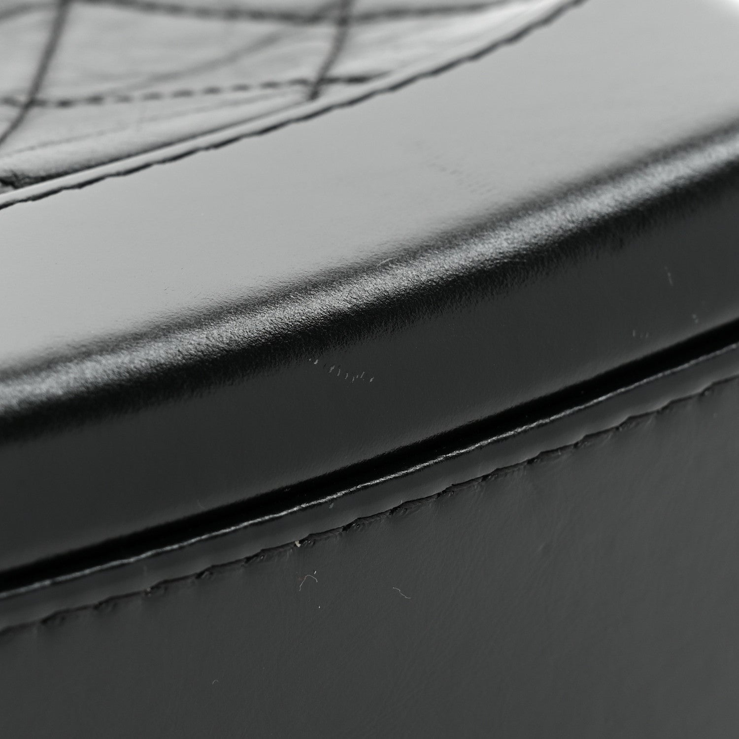 Chanel Aged Calfskin Quilted Small Gabrielle Hobo Black 9 of 10