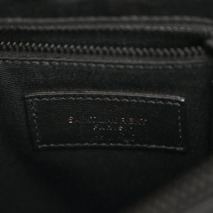 Saint Laurent Calfskin Y Quilted Monogram Monochrome Medium Loulou Chain Satchel Black 6 of 10