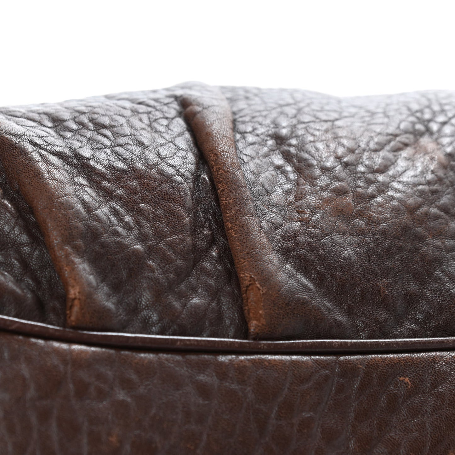Crinkled Lambskin Mia Tote Cognac