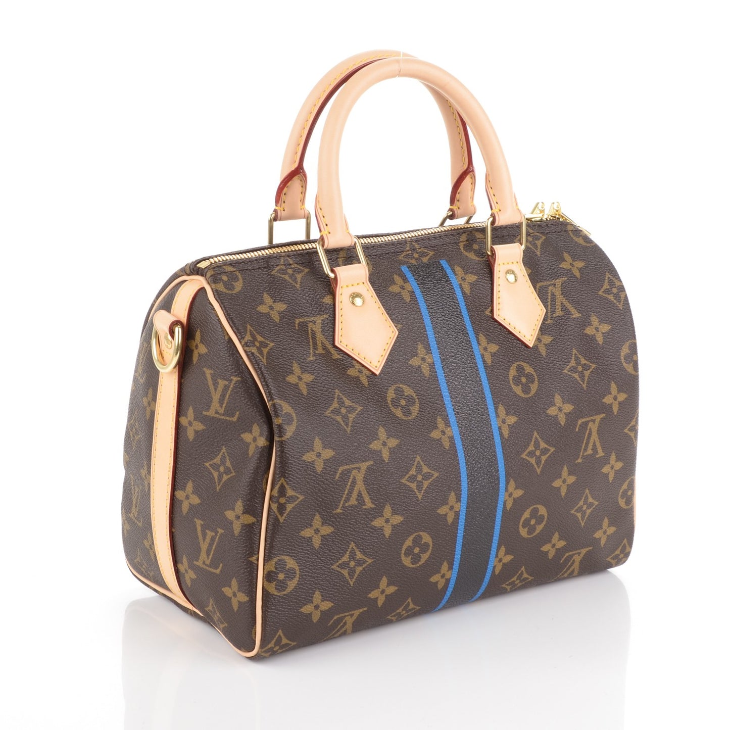 Monogram My LV Heritage Speedy Bandouliere 25 Noir Blue de France