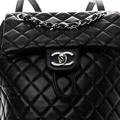 Chanel Lambskin Quilted Small Urban Spirit Backpack Black 8 of 10