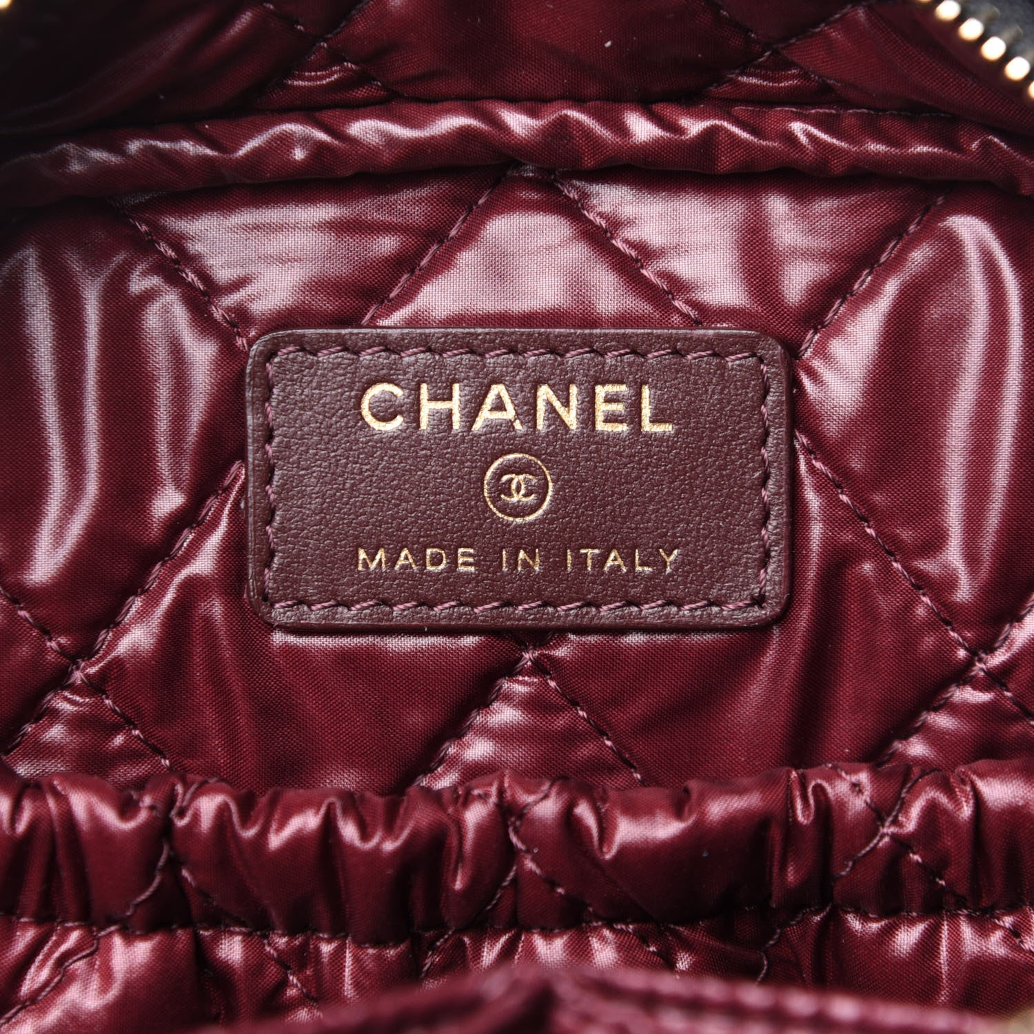 Chanel Caviar Quilted Curvy Pouch Cosmetic Case Black 6 of 11
