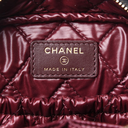 Chanel Caviar Quilted Curvy Pouch Cosmetic Case Black 6 of 11