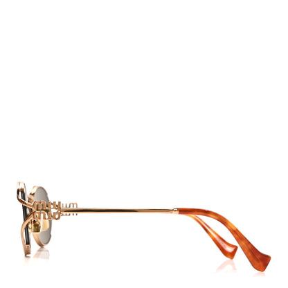 Miu Miu Metal Oval Sunglasses SMU52Y Tortoise 3 of 7