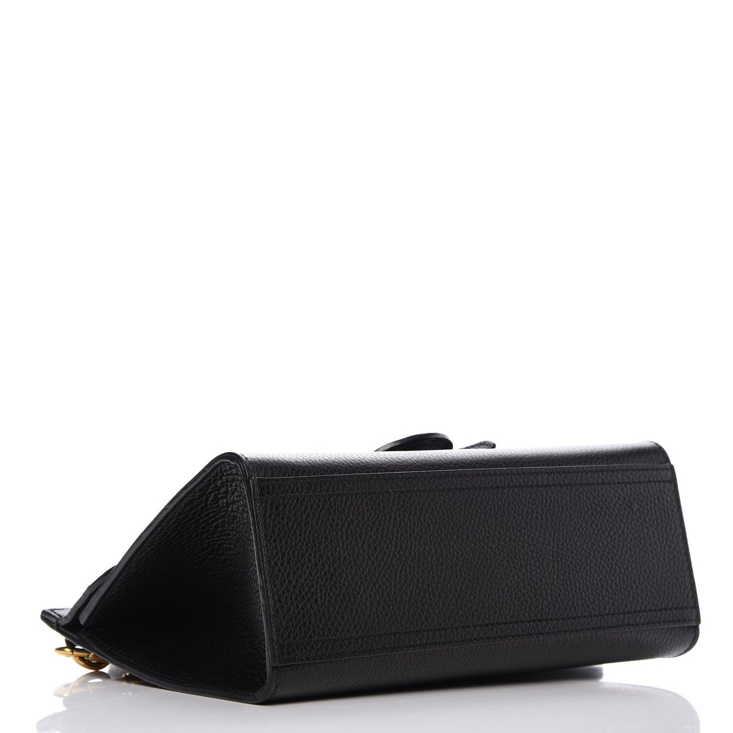 Calfskin Mini GG Marmont Top Handle Bag Black