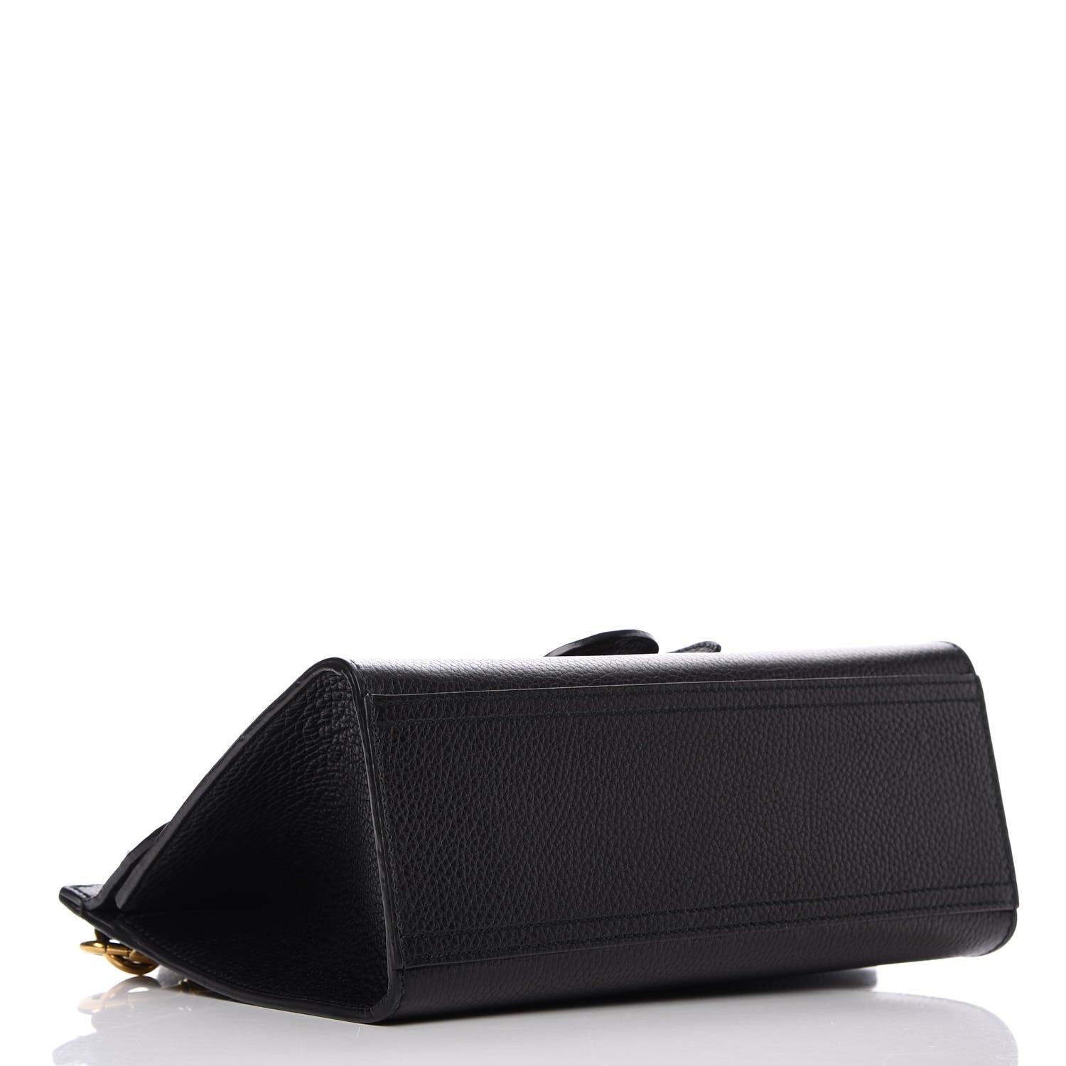 Gucci Calfskin Mini GG Marmont Top Handle Bag Black 4 of 7