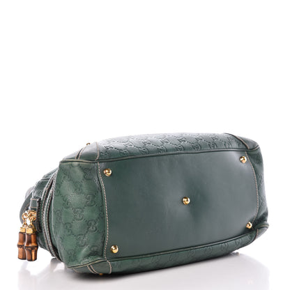 Gucci Guccissima Large Wave Boston Green 4 of 15