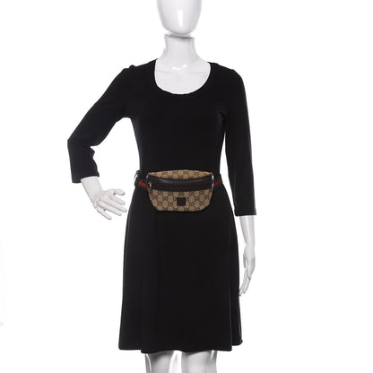 Gucci Canvas Monogram GG Web Belt Bag Brown 2 of 10