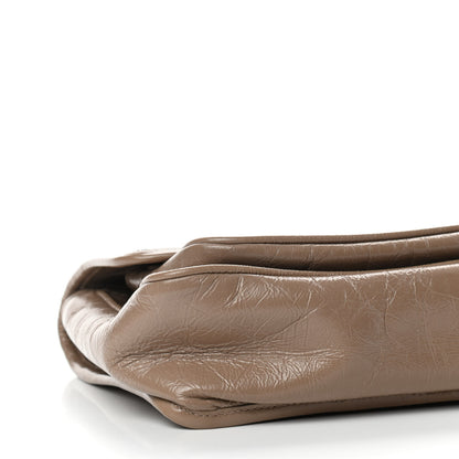 Saint Laurent Crinkled Calfskin Matelasse Monogram Baby Niki Chain Satchel Light Taupe 8 of 10