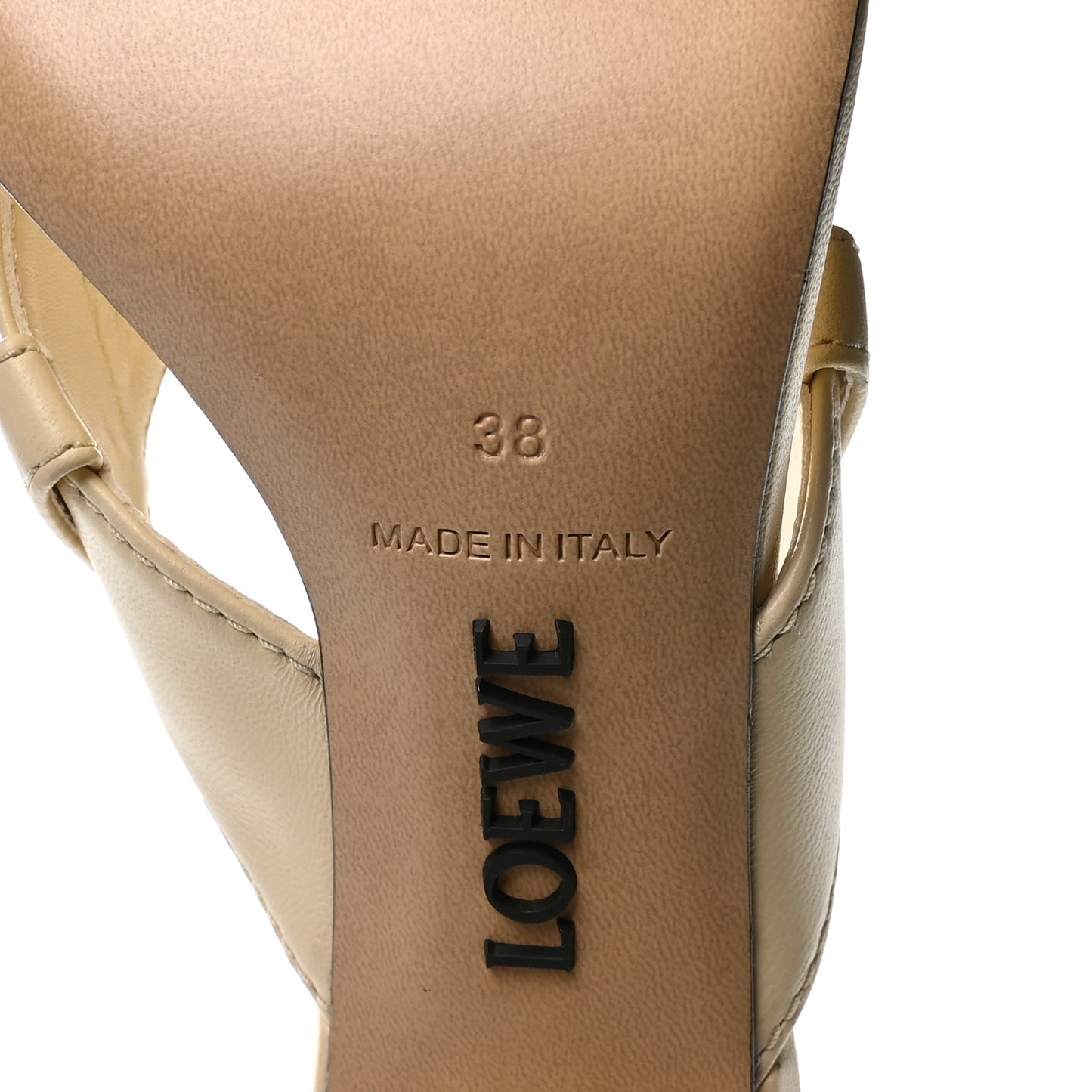 Goatskin Toy Panta Sandals 38 Oat Milk
