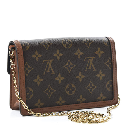 Louis Vuitton Reverse Monogram Dauphine Chain Wallet 3 of 9