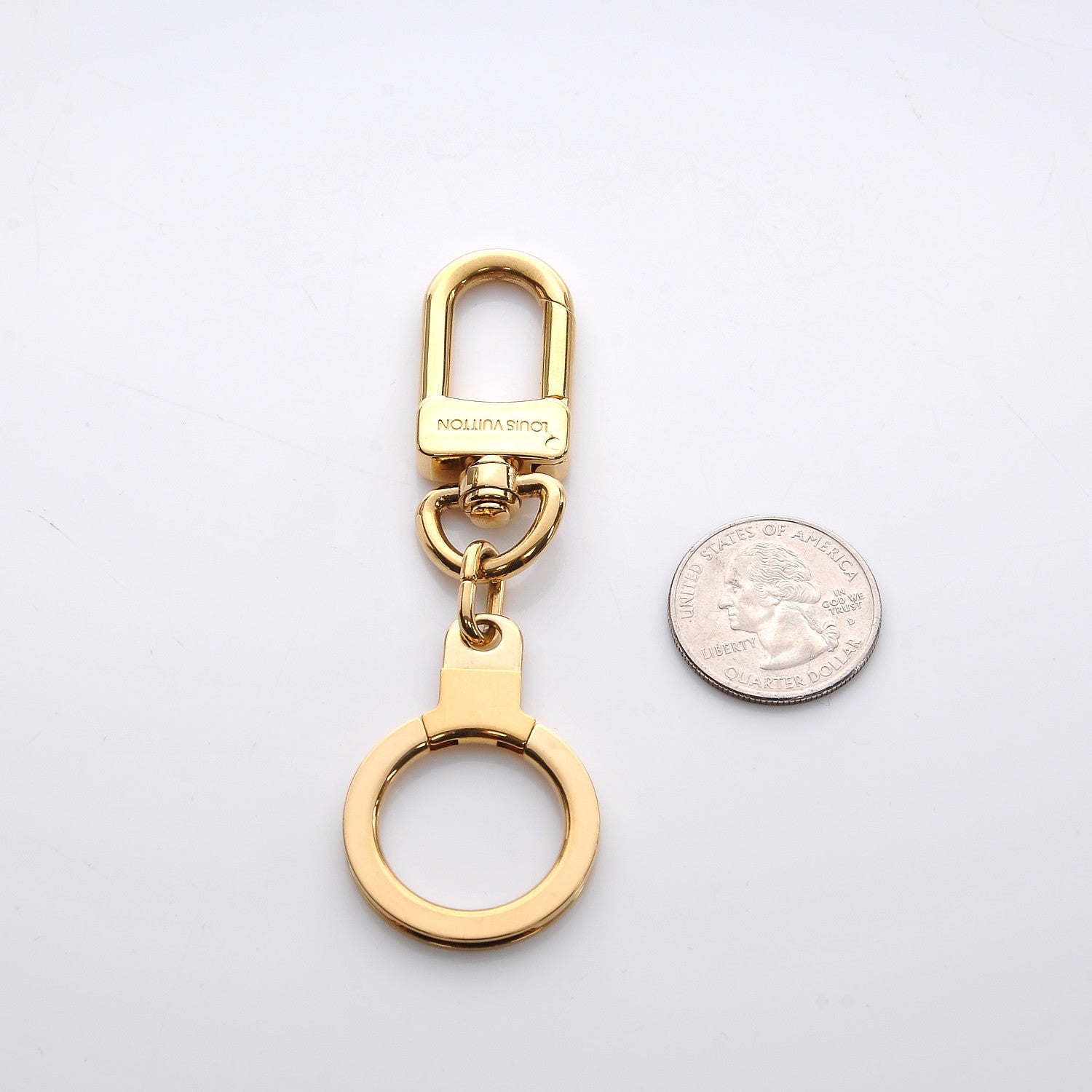 Louis Vuitton Pochette Extender Key Ring Gold 2 of 4