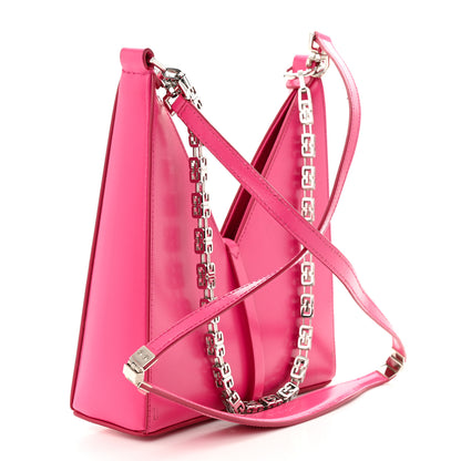 Givenchy Box Calfskin Mini Cut Out Shoulder Bag Neon Pink 3 of 18