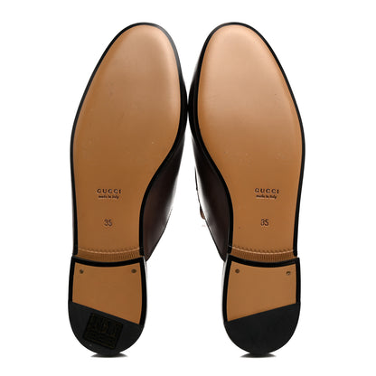 Gucci Calfskin Womens Princetown Slippers 35 Brown 5 of 10