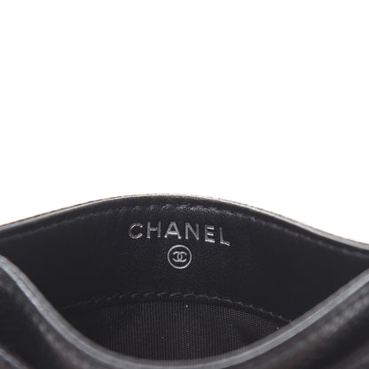 Chanel Caviar Chevron Quilted Boy Card Holder Black 6 of 9