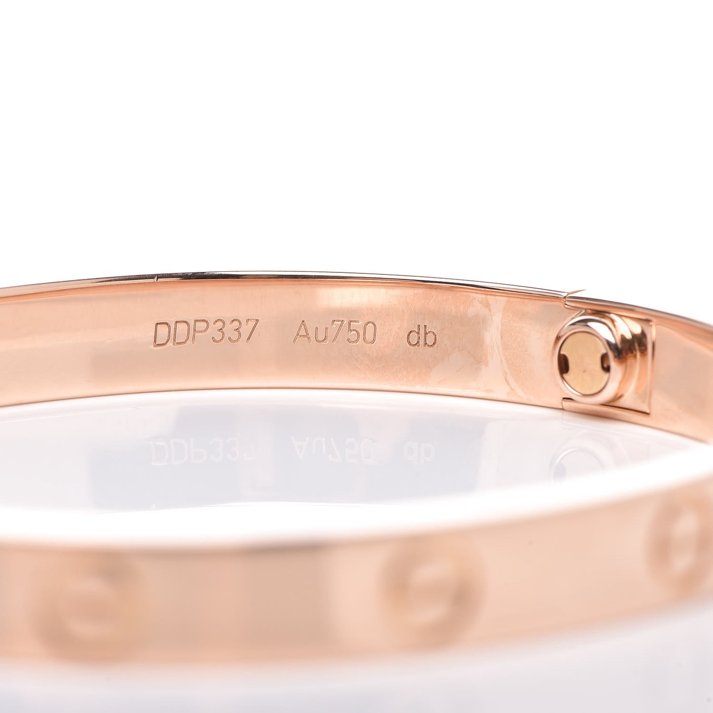 18K Pink Gold LOVE Bracelet 17