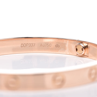 Cartier 18K Pink Gold LOVE Bracelet 17 5 of 6