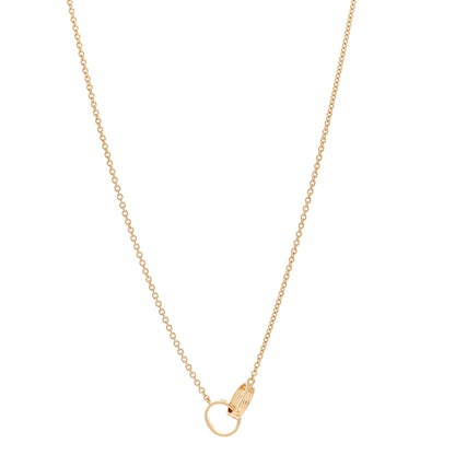 Cartier 18K Yellow Gold Interlocking LOVE Necklace 1 of 6