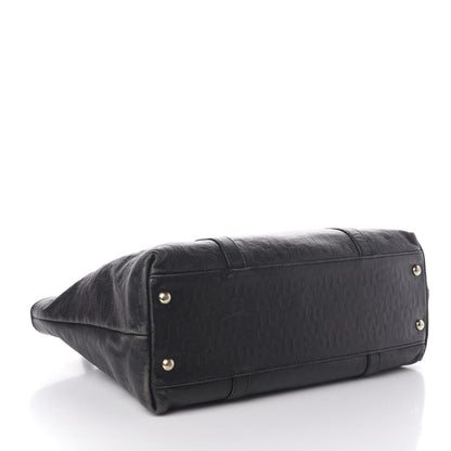 Gucci Calfskin Horsebit Embossed Joy Tote Black 4 of 10