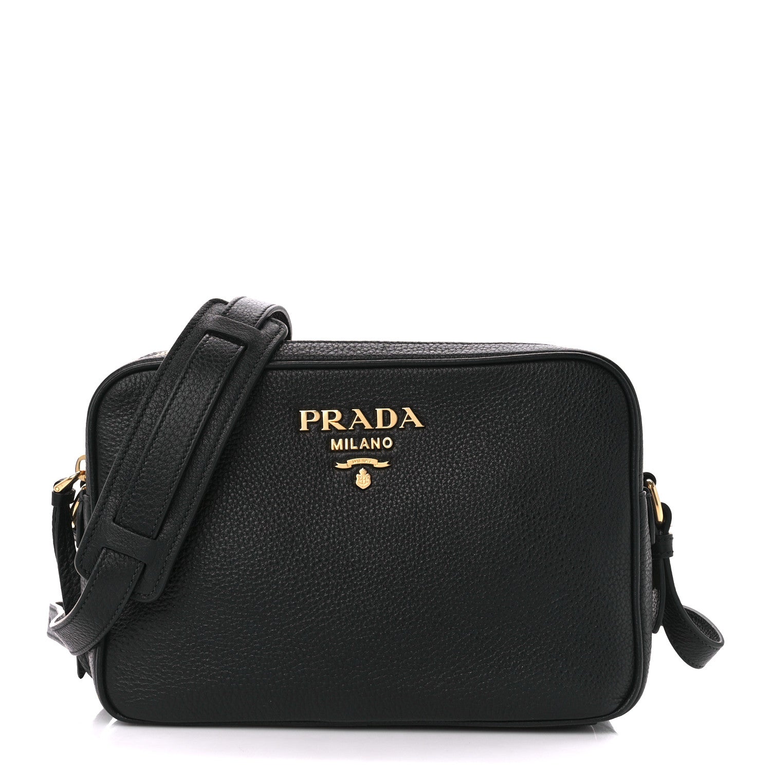 Prada Vitello Phenix Camera Bag Black 1 of 12