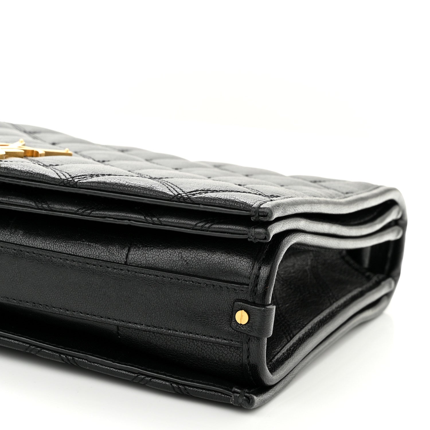 Saint Laurent Lambskin Quilted Small Becky Chain Bag Black 10 of 11