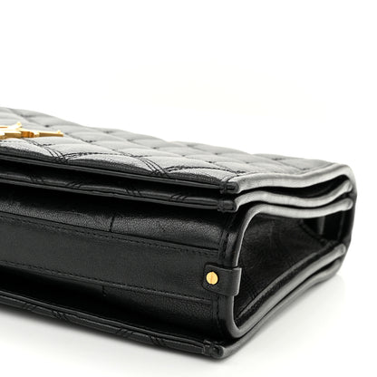 Saint Laurent Lambskin Quilted Small Becky Chain Bag Black 10 of 11