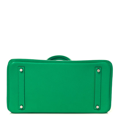 Hermes Taurillon Clemence Birkin 35 Menthe 6 of 34