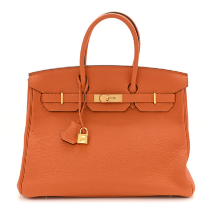 Hermes Togo Birkin 35 Orange 1 of 14