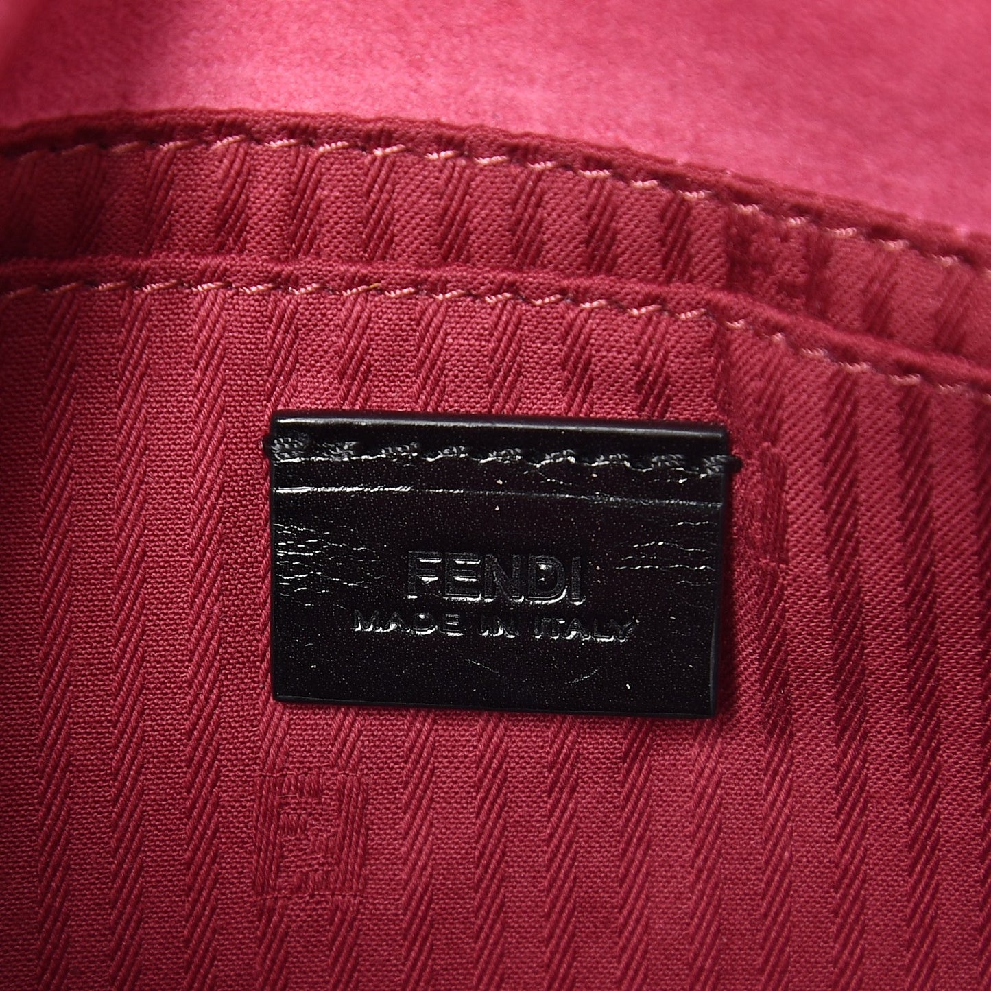 Nappa Fendista Pouchette Crossbody Fuxia Scuro