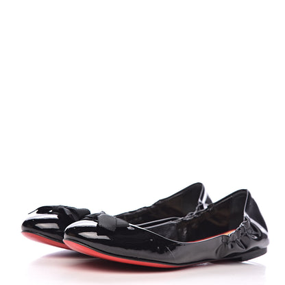 Christian Louboutin Patent Gloriana Flats 36.5 Black 3 of 13