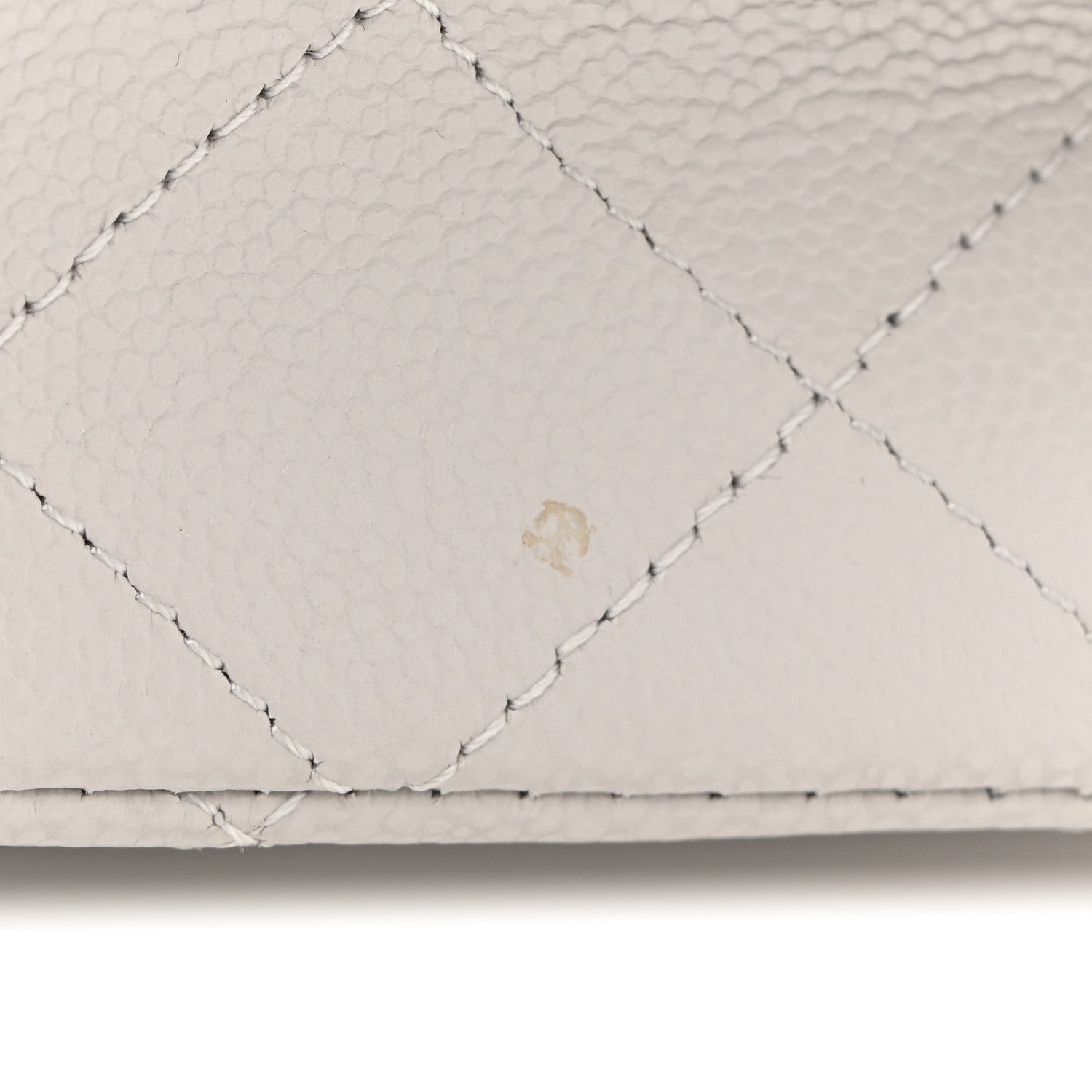 Chanel Caviar Quilted Medium Double Flap Light Grey 10 of 11