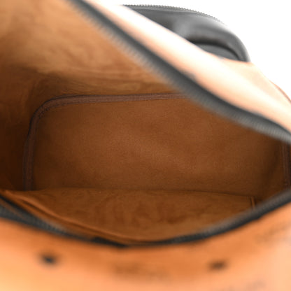 MCM Visetos Small Stark Backpack Cognac Black 5 of 10