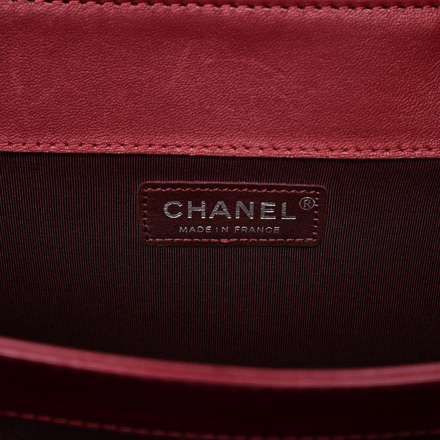 Lambskin Paris Bombay Reissue Accordion Flap Dark Red