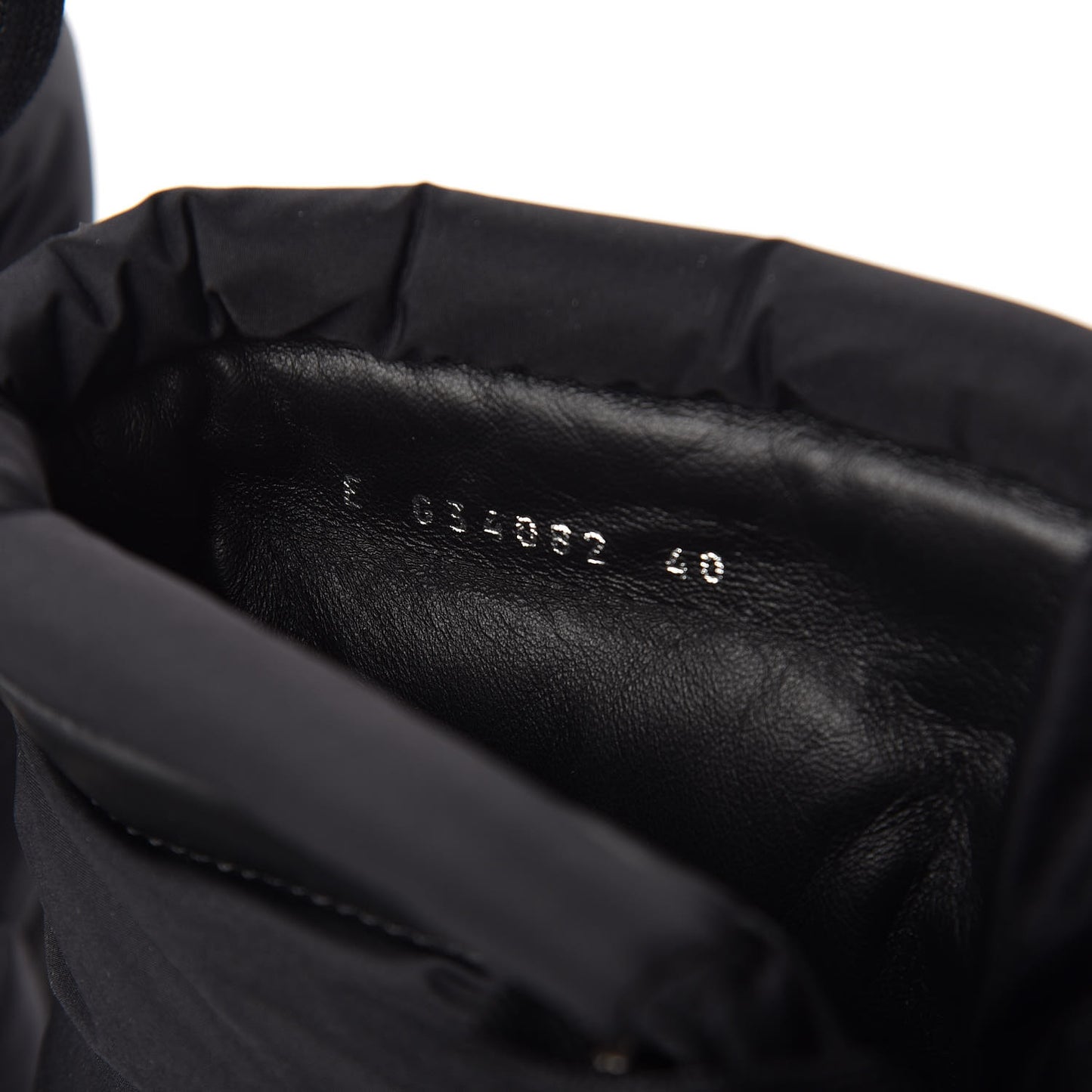 Nylon Calfskin Womens Coco Neige Short Boots 40 Black